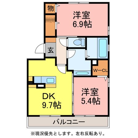 グレイス　ヒルズ　Ａ棟の物件間取画像